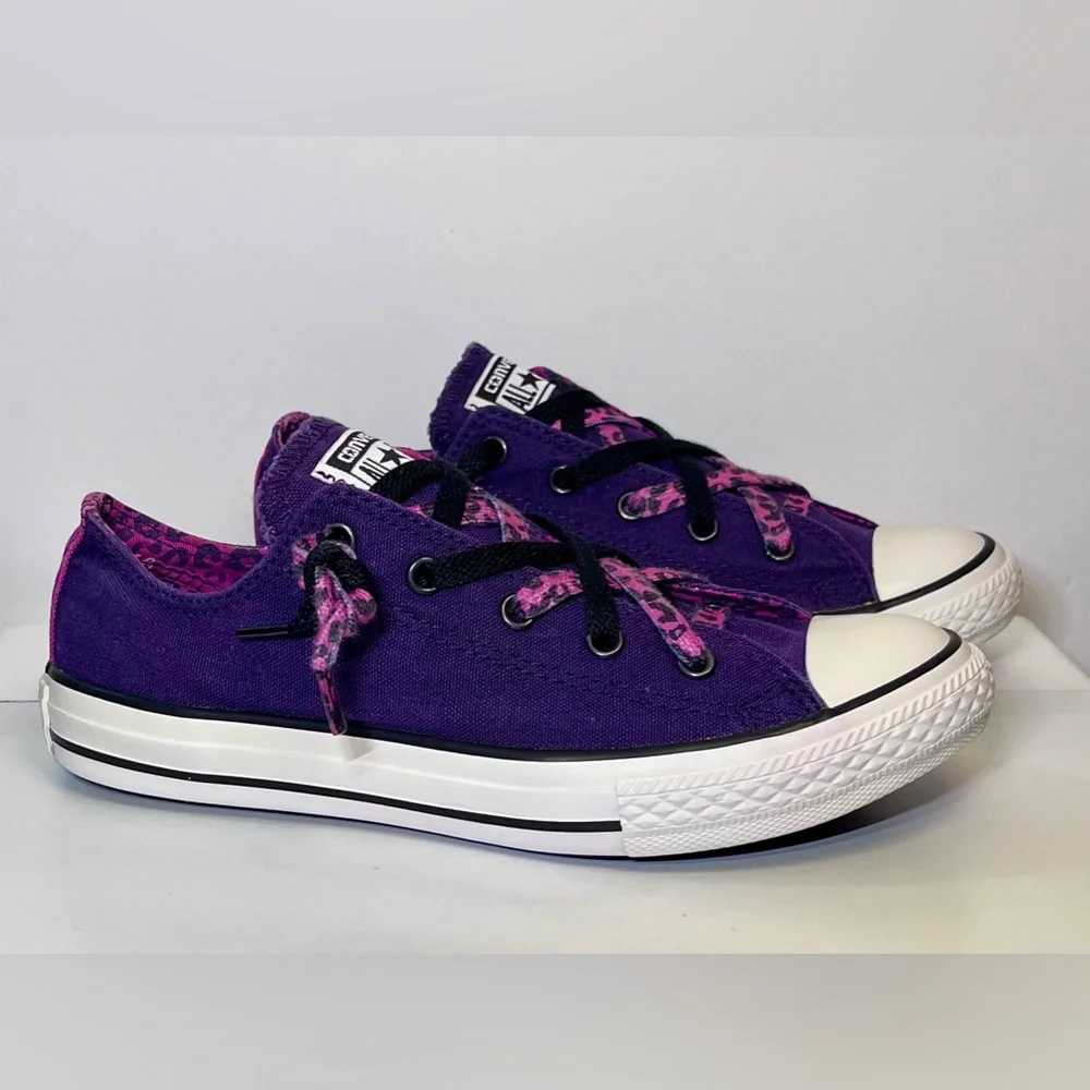 Converse All Star Purple & Pink Leopard Print